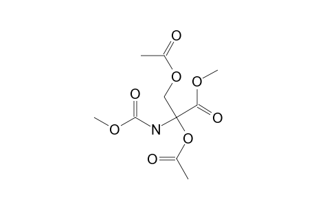 alpha,beta-DIACETOXY-N-METHOXY-CARBONYL-ALANINE-METHYLESTER