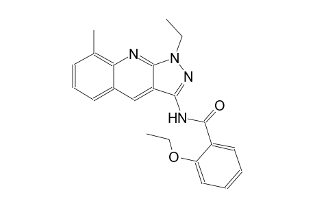 2-ethoxy-N-(1-ethyl-8-methyl-1H-pyrazolo[3,4-b]quinolin-3-yl)benzamide