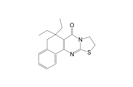 6,6-diethyl-5,6,9,10-tetrahydro-7H-benzo[h][1,3]thiazolo[2,3-b]quinazolin-7-one