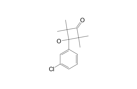 3-(3-CHLOROPHENYL)-3-HYDROXYL-2,2,4,4-TETRAMETHYLCYCLOBUTANONE