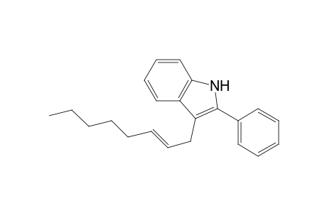 2-Phenyl-3-(2-octen-1-yl)indole