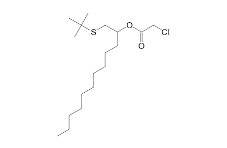 Dodecane, 1-(t-butylthio)-2-(chloroacetoxy)-