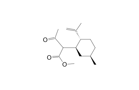 Methyl (1'R,2'R,5'R)-2-(2'-isopropenyl-5'-methylcyclohex-1'-yl)acetoacetate