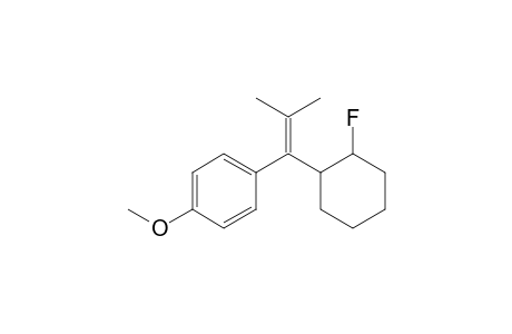 Benzene, 1-[1-(2-fluorocyclohexyl)-2-methyl-1-propenyl]-4-methoxy-