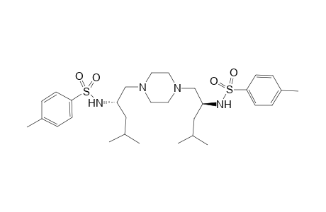 Bis[(2S)-2-isobutyl-N-tosylaminoethan-1-yl]piperazine