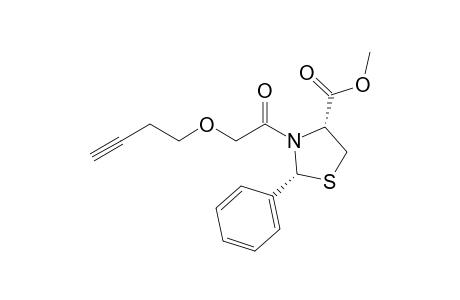 (2R,4R)-3-(2-but-3-ynoxy-1-oxoethyl)-2-phenyl-4-thiazolidinecarboxylic acid methyl ester
