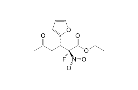 (2R,3R)-Ethyl 2-fluoro-2-nitro-3-(2-furyl)-5-oxohexanoate