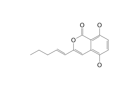 (E)-5,8-DIHYDROXY-3-(1-PENTENYL)-ISOCOUMARIN