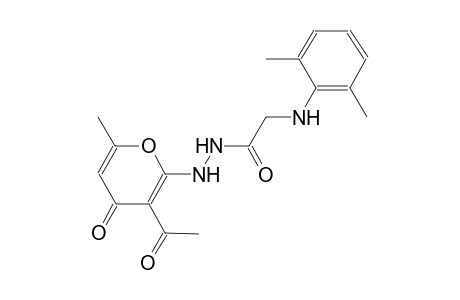 (2,6-Dimethyl-phenylamino)-acetic acid N'-(3-acetyl-6-methyl-4-oxo-4H-pyran-2-yl)-hydrazide