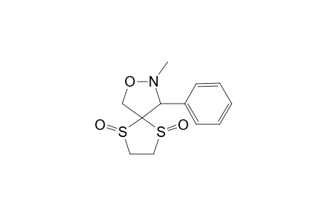 (1RS,3RS,3'RS)-2'-Methyl-3'-phenylspiro[(1,3-dithiolane)-2,4'-isoxazolane] 1,3-dioxide