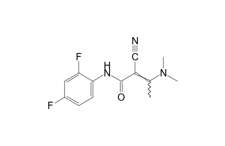 2-cyano-2',4'-difluoro-3-(dimethylamino)crotonanilide