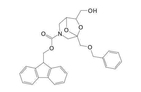 5-(Benzyloxymethyl)-3-[(fluoren-9"-yl)methoxycarbonyl]-7-(endo)-(hydroxymethyl)-6,8-dioxa-3-azabicyclo[3.2.1]octane