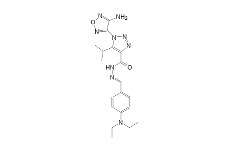 1-(4-amino-1,2,5-oxadiazol-3-yl)-N'-{(E)-[4-(diethylamino)phenyl]methylidene}-5-isopropyl-1H-1,2,3-triazole-4-carbohydrazide