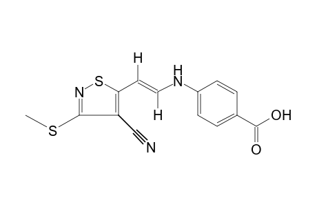 trans-p-{{2-[4-CYANO-3-(METHYLTHIO)-5-ISOTHIAZOLYL]VINYL}AMINO}BENZOIC ACID