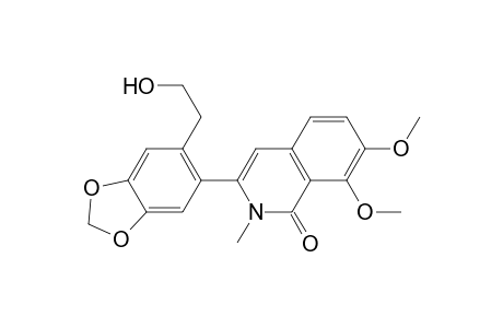 1(2H)-Isoquinolinone, 3-[6-(2-hydroxyethyl)-1,3-benzodioxol-5-yl]-7,8-dimethoxy-2-methyl-