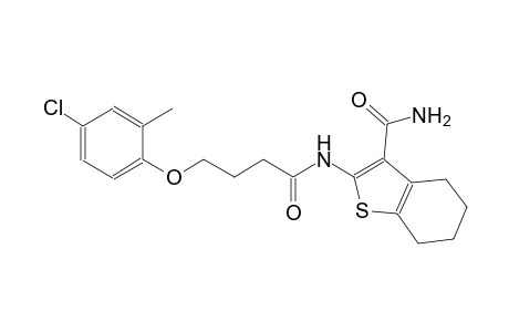 2-{[4-(4-chloro-2-methylphenoxy)butanoyl]amino}-4,5,6,7-tetrahydro-1-benzothiophene-3-carboxamide