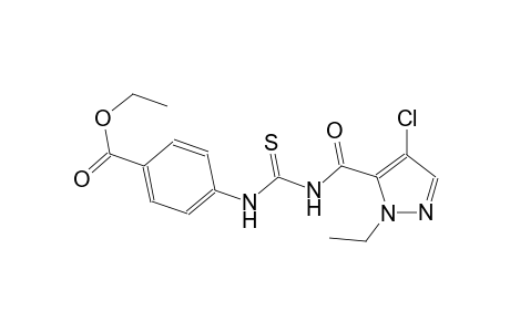ethyl 4-[({[(4-chloro-1-ethyl-1H-pyrazol-5-yl)carbonyl]amino}carbothioyl)amino]benzoate
