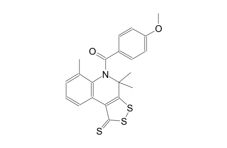 5-(4-methoxybenzoyl)-4,4,6-trimethyl-4,5-dihydro-1H-[1,2]dithiolo[3,4-c]quinoline-1-thione