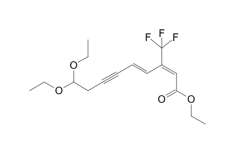 Ethyl (2E,4E)-3-(trifluoromethyl)-9,9-diethoxynonaa-2,4-dien-6-yn-1-oate