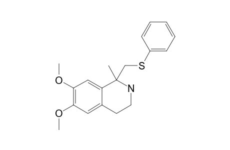 6,7-DIMETHOXY-1-METHYL-1-PHENYLSULFANYLMETHYL-1,2,3,4-TETRAHYDRO-ISOQUINOLINE