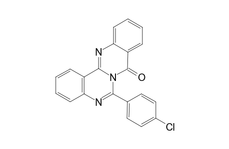 6-(p-Chlorophenyl)-quinazolino[4,3-b]quinazolin-8-one
