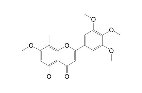 5-HYDROXY-7-METHOXY-8-METHYL-2-(3',4',5'-TRIMETHOXYPHENYL)-4H-CHROMEN-4-ONE