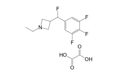 1-ethyl-3-[fluoro(3,4,5-trifluorophenyl)methyl]azetidine oxalate salt