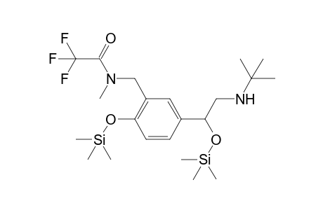 .alpha.1-Desoxy-.alpha.1-N-methyltrifluoroacetamido-albuterol, O,O'-bis-TMS
