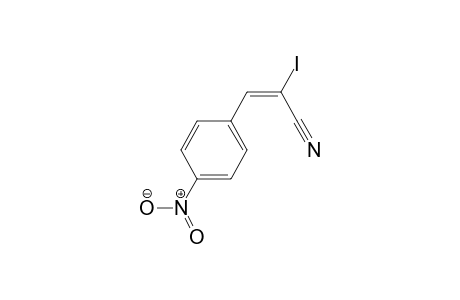 (E)-2-Iodo-3-(p-nitrophenyl)-2-propenenitril