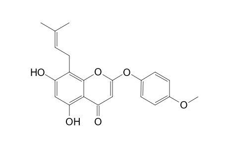 6-Demethoxy-4'-methyl-8-(isopentenyl)-capillarisin