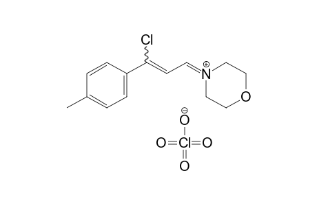 4-(gamma-chloro-p-methylcinnamylidene)morpholinium perchlorate