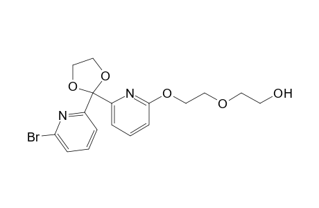 2-[2-[[6-[2-(6-bromo-2-pyridinyl)-1,3-dioxolan-2-yl]-2-pyridinyl]oxy]ethoxy]ethanol