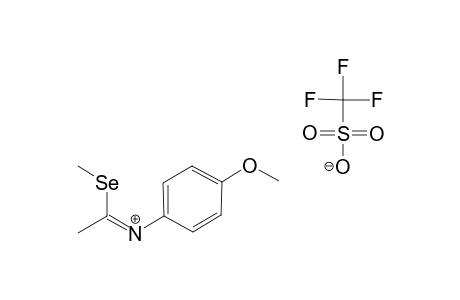 (Z)-4-METHOXYPHENYL-N-(1-METHYLSELENENYLETHYLIDENE)-AMINIUM-TRIFLUOROMETHANESULFONATE