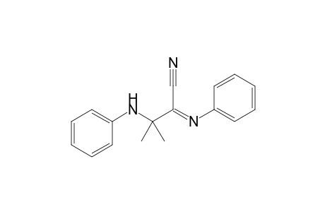 3-Anilino-3-methyl-2-phenyliminobutyronitrile