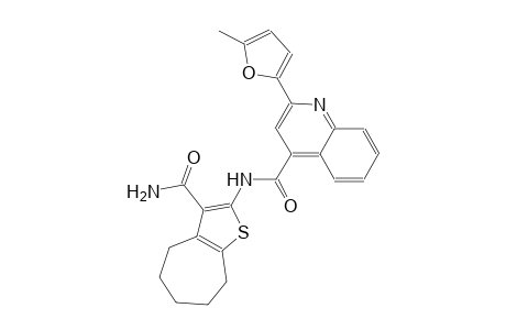 N-[3-(aminocarbonyl)-5,6,7,8-tetrahydro-4H-cyclohepta[b]thien-2-yl]-2-(5-methyl-2-furyl)-4-quinolinecarboxamide