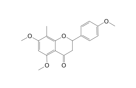 5,7,4'-O,O,O-Trimethoxy-8-methylnaringenin