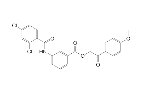 benzoic acid, 3-[(2,4-dichlorobenzoyl)amino]-, 2-(4-methoxyphenyl)-2-oxoethyl ester