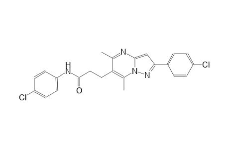 pyrazolo[1,5-a]pyrimidine-6-propanamide, N,2-bis(4-chlorophenyl)-5,7-dimethyl-