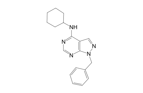 1-Benzyl-N-cyclohexyl-1H-pyrazolo[3,4-d]pyrimidin-4-amine
