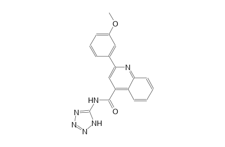 2-(3-methoxyphenyl)-N-(1H-tetraazol-5-yl)-4-quinolinecarboxamide