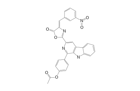 2-[1-(4-ACETOXYPHENYL)-9H-BETA-CARBOLIN-3-YL]-4-(3-NITROBENZYLIDENE)-4H-OXAZOL-5-ONE