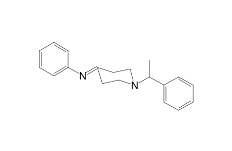N-Phenyl-1-(1-phenylethyl)piperidin-4-imine