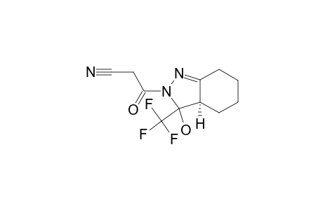 3,3A,4,5,6,7-HEXAHYDRO-3-TRIFLUOROMETHYL-3-HYDROXY-[2,1]-BENZOCYANOACETYL-PYRAZOLE