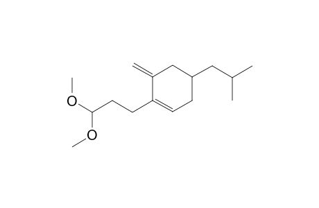 1-(3,3-Dimethoxypropyl)-4-isobutyl-6-methylidenecyclohex-1-ene