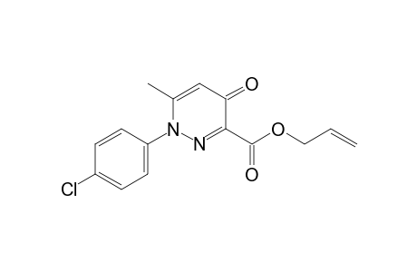 3-Pyridazinecarboxylic acid, 1-(4-chlorophenyl)-1,4-dihydro-6-methyl-4-oxo-, 2-propenyl ester