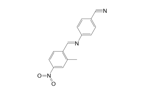 Benzonitrile, 4-(2-methyl-4-nitrobenzylidenamino)-