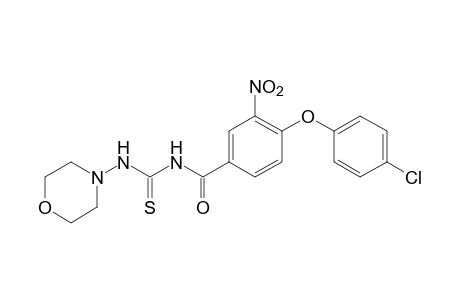 1-[4-(p-chlorophenoxy)-3-nitrobenzoyl]-3-morpholino-2-thiourea