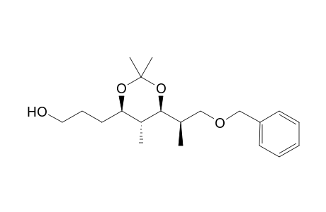 (2R,3S,4R,5R)-1-(Benzyloxy)-2,4-dimethyl-3,5-[(bisdimethylmethylene)dioxy]octan-8-ol