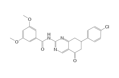 N-[7-(4-chlorophenyl)-5-oxo-5,6,7,8-tetrahydro-2-quinazolinyl]-3,5-dimethoxybenzamide