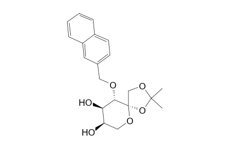 1,2-O-Isopropylidene-3-O-(2-naphthylmethyl)-.beta.-D-fructopyranose